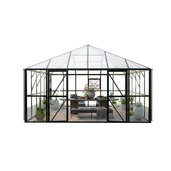 BROADWAY 436x436 WINTER GARDEN (PC+GLASS) BLACK