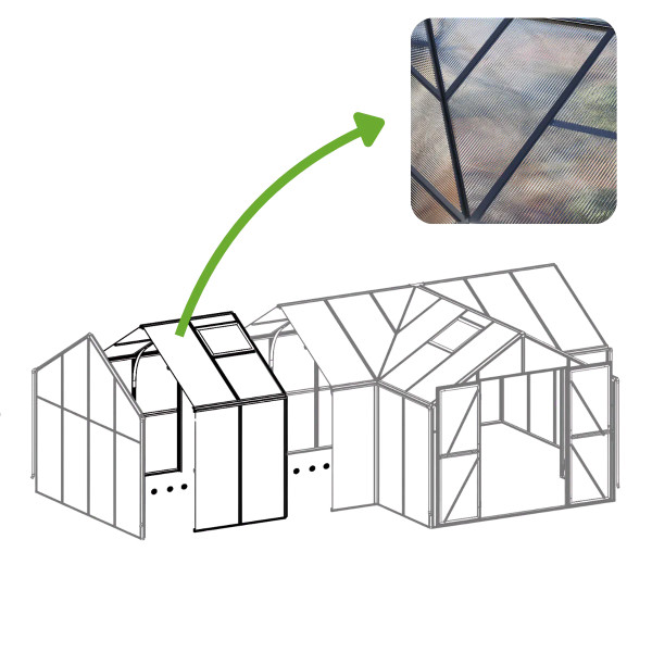 TRIBECA 287x144 MODULE (PC+GLASS) BLACK