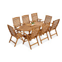 AKADIA DINING 190/8 ZESTAW ACACIA WOOD