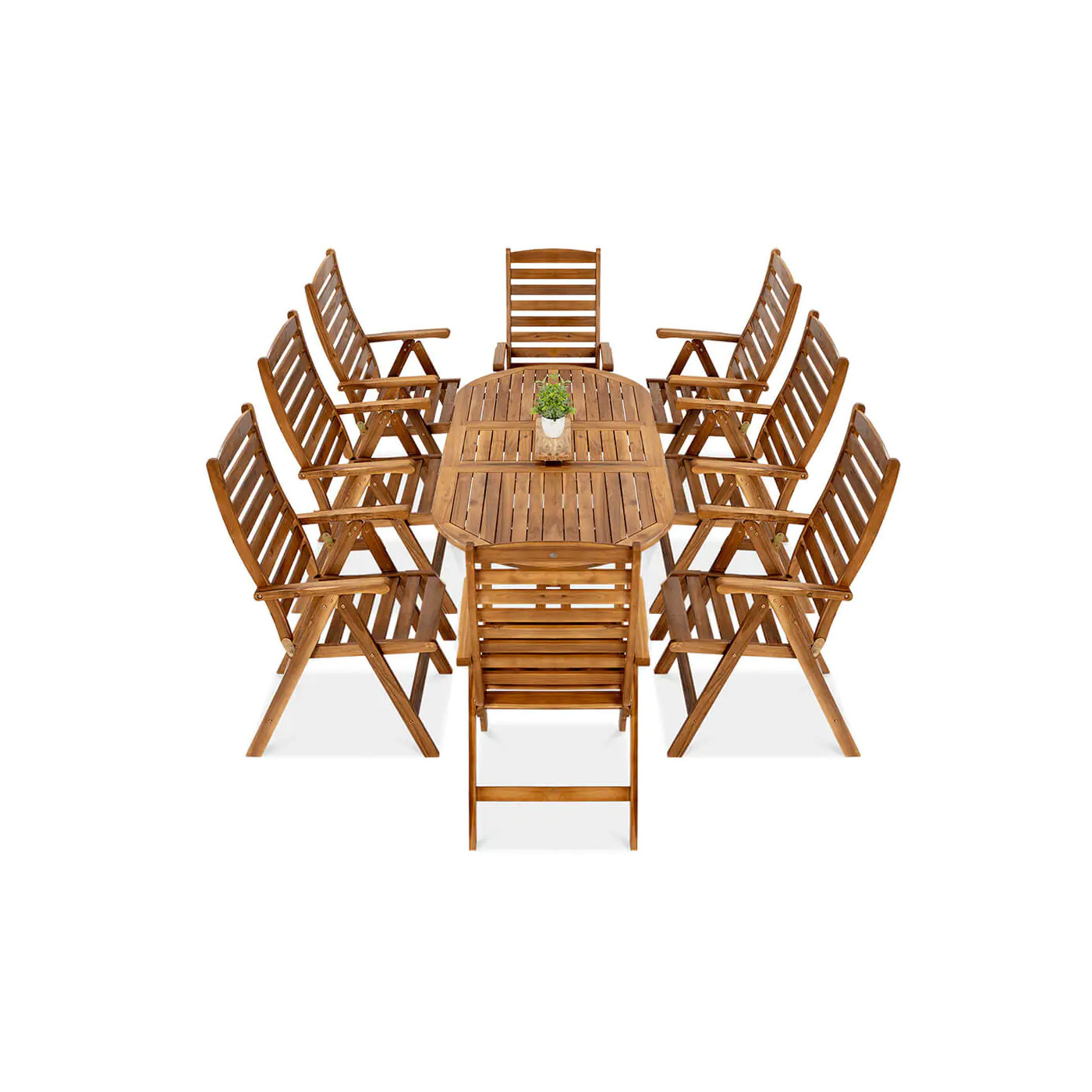AKADIA DINING 190/8 ZESTAW ACACIA WOOD