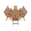AKADIA DINING 200/8 ACACIA WOOD SET