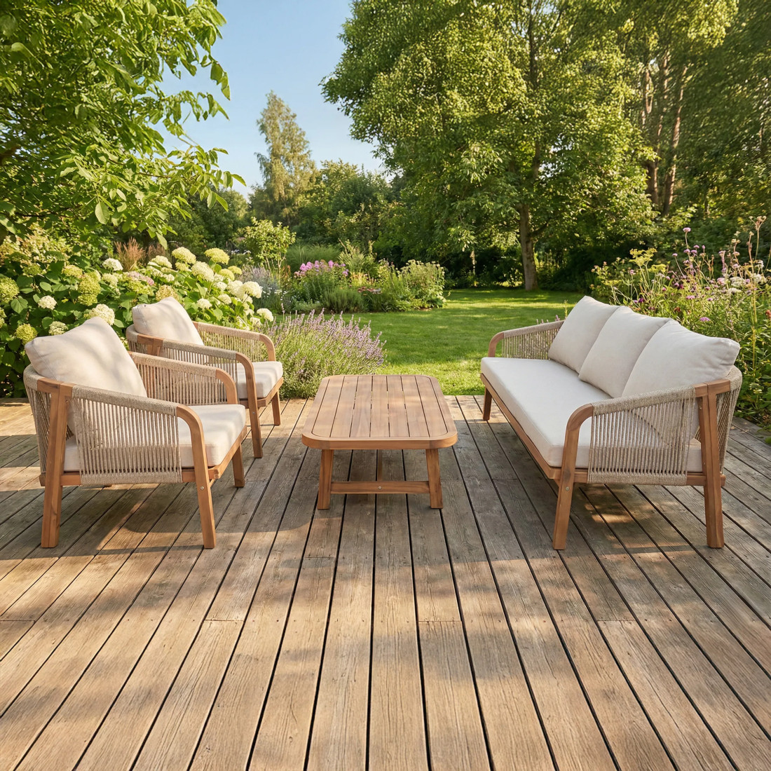 SKALA CAFFE ZESTAW ACACIA WOOD