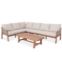 CAFFE CORNER SOFA ACACIA WOOD