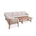 CAFFE CORNER SOFA ACACIA WOOD