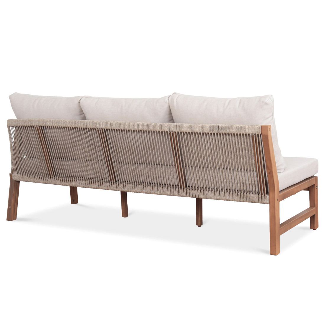 CAFFE CORNER SOFA ACACIA WOOD