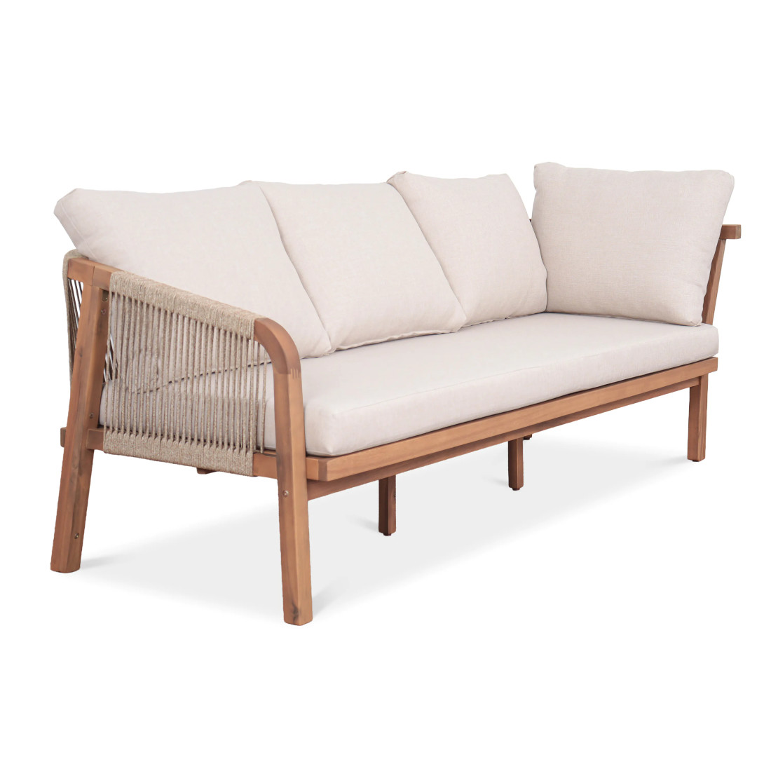 CAFFE CORNER SOFA ACACIA WOOD