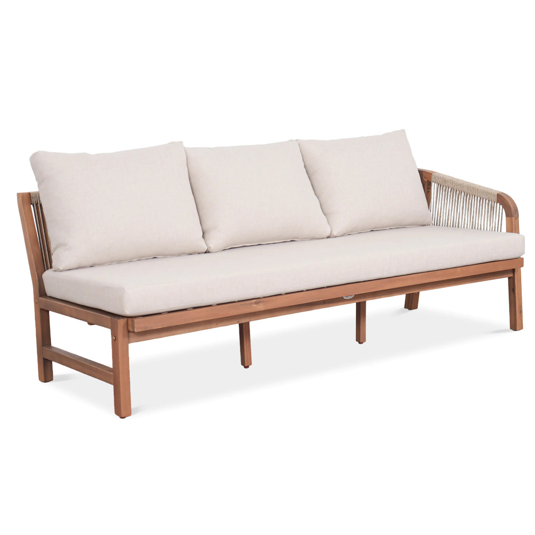 CAFFE CORNER SOFA ACACIA WOOD