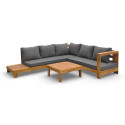 HAVLA CAFFE CORNER SOFA ACACIA WOOD