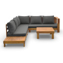 HAVLA CAFFE CORNER SOFA ACACIA WOOD
