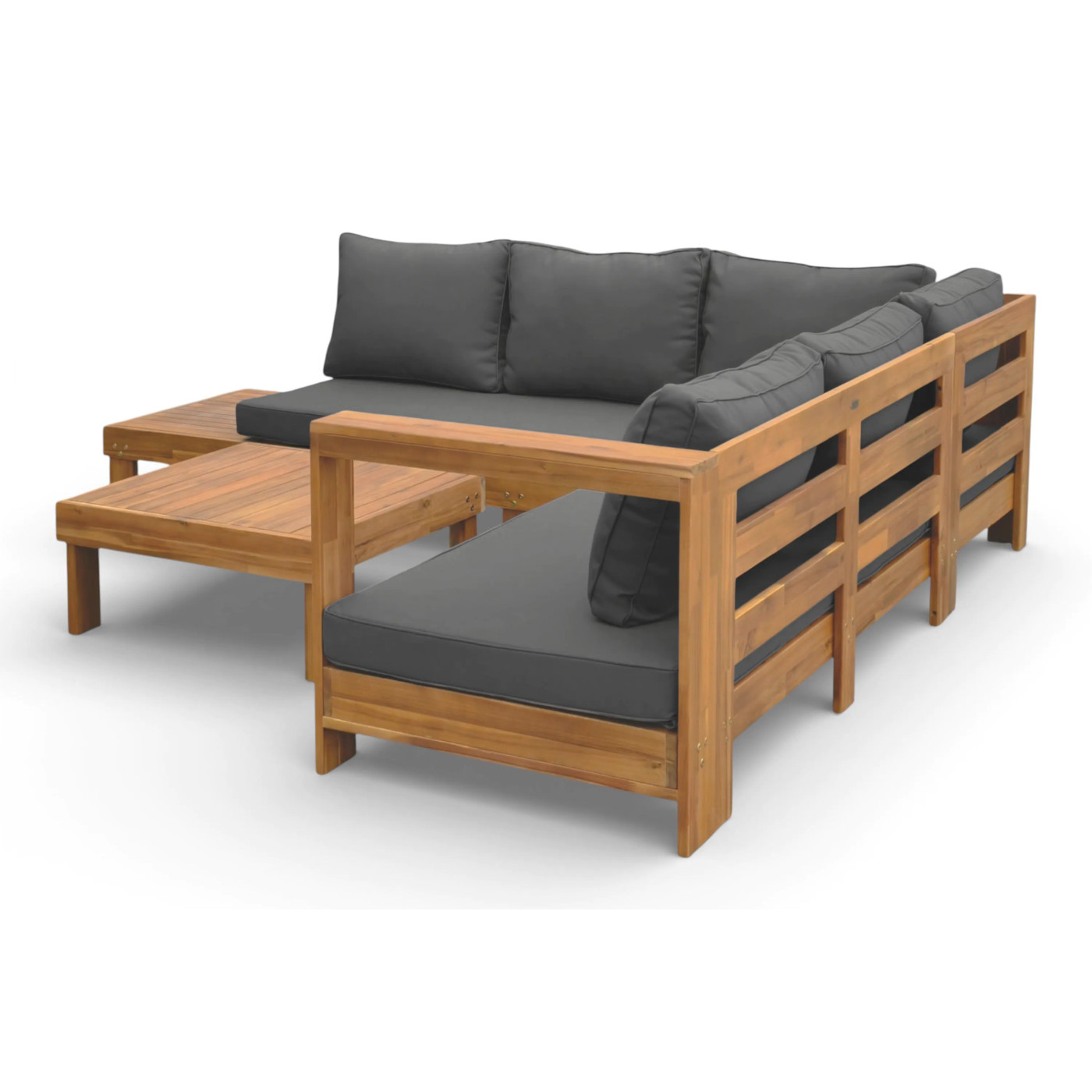 HAVLA CAFFE CORNER SOFA ACACIA WOOD