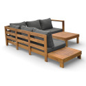 HAVLA CAFFE CORNER SOFA ACACIA WOOD