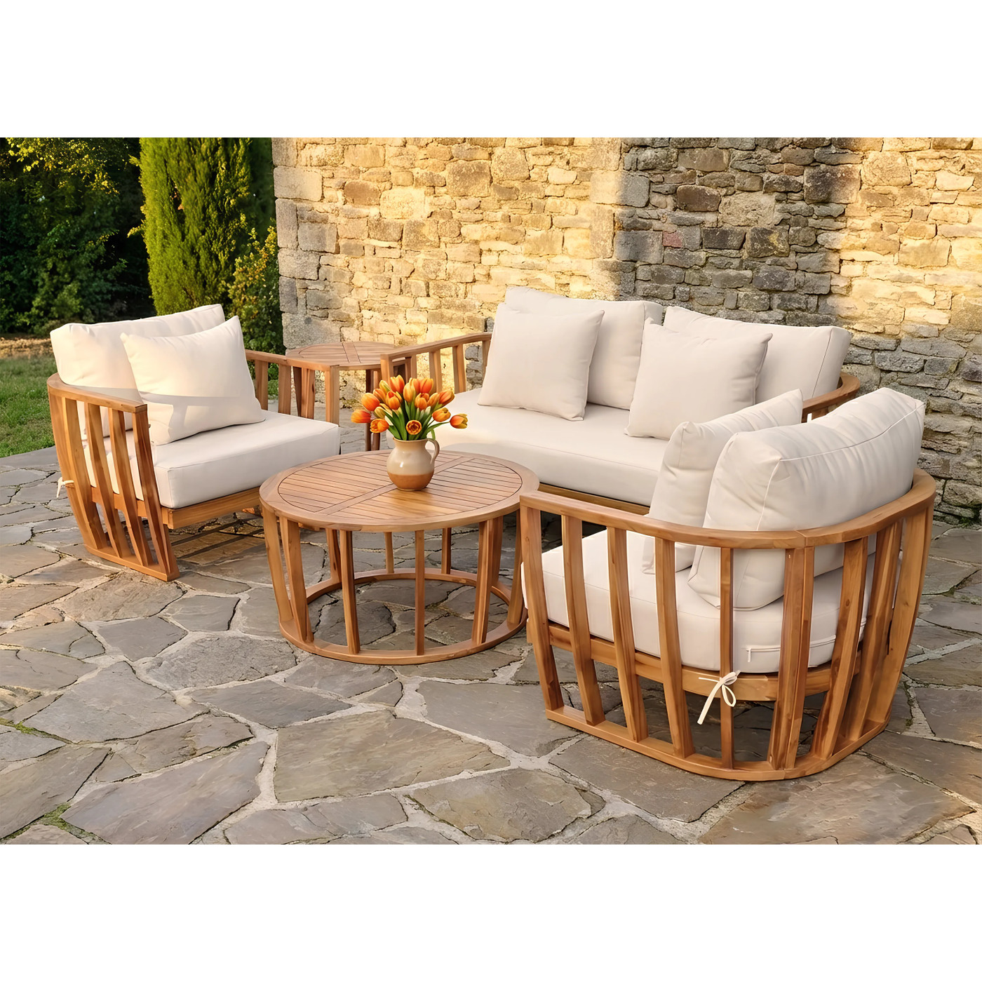 NUVIA CAFFE ZESTAW ACACIA WOOD