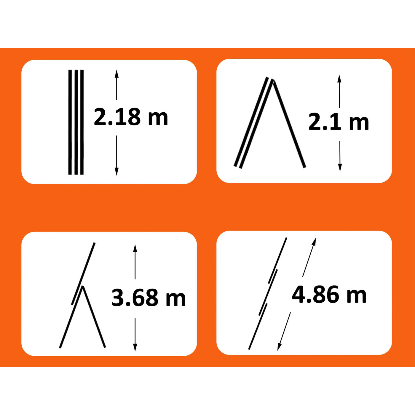 MULTIFUNCTIONAL ALUMINIUM LADDER 3x8