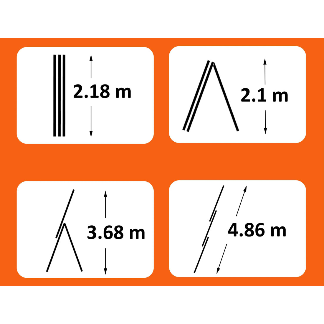 MULTIFUNCTIONAL ALUMINIUM LADDER 3x8