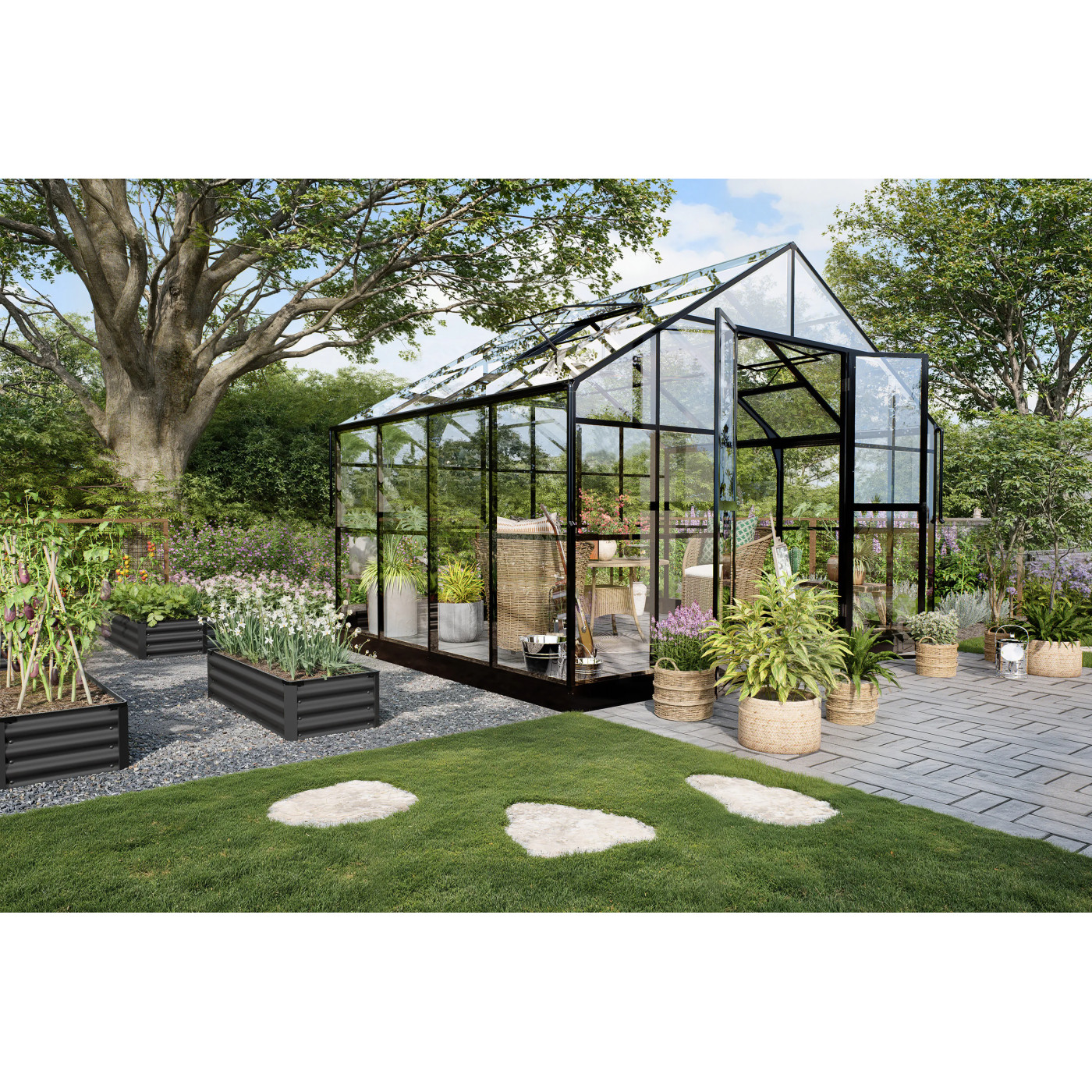 SOLID PC GREENHOUSE 278x354 BLACK