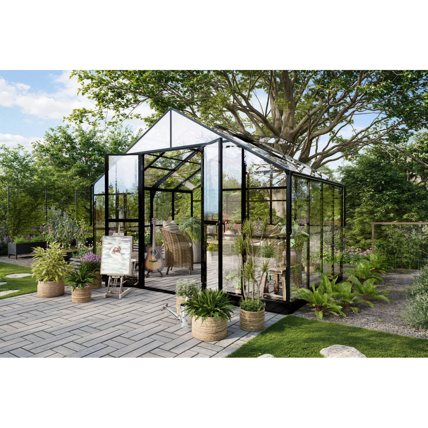 SOLID PC GREENHOUSE 278x354 BLACK