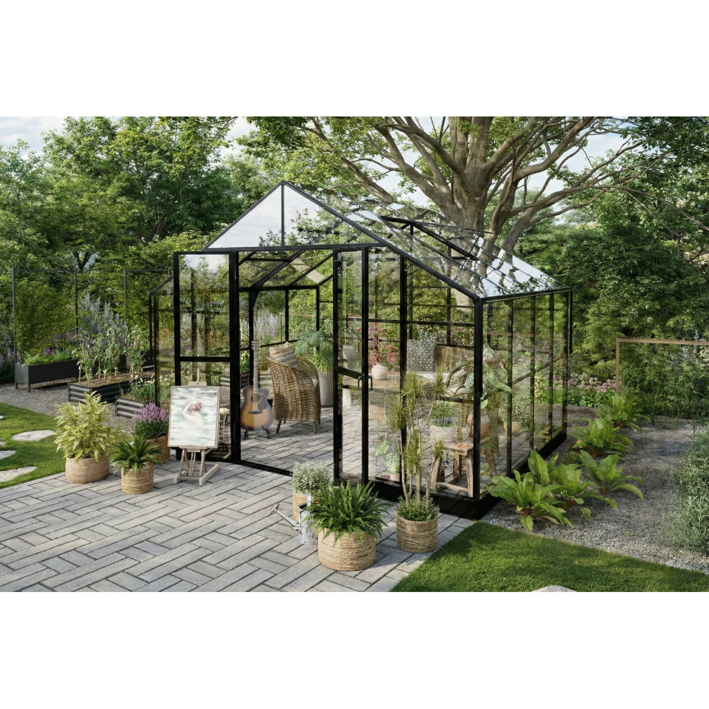 SOLID PC GREENHOUSE 278x354 BLACK