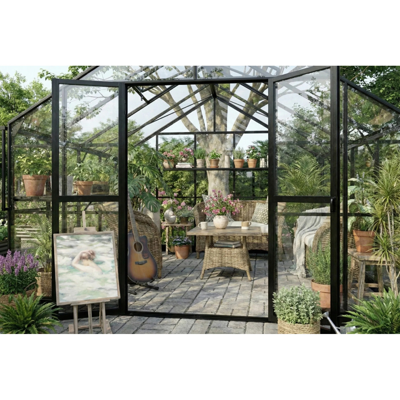 SOLID PC GREENHOUSE 278x354 BLACK