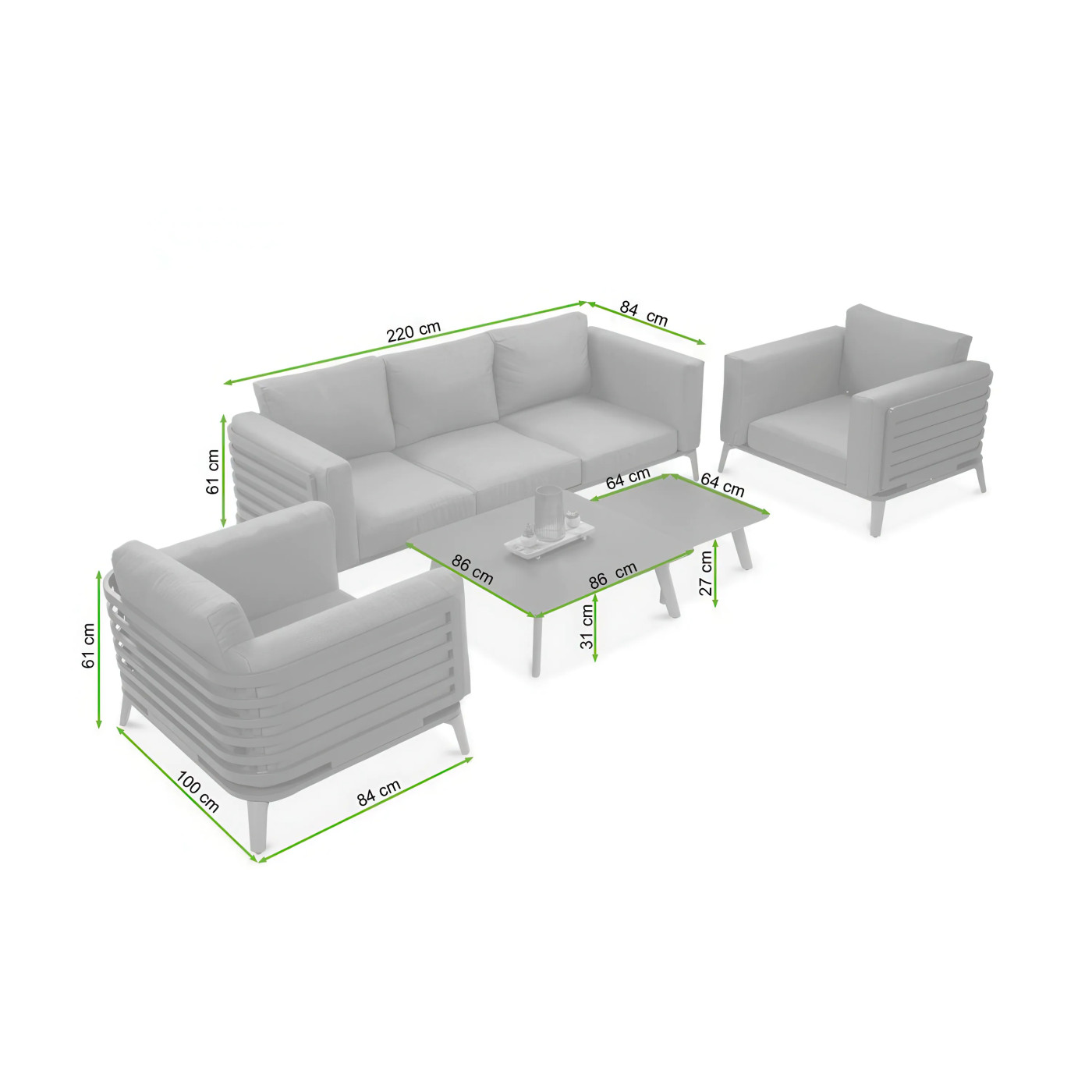 RADISSON CAFFE BEIGE SET