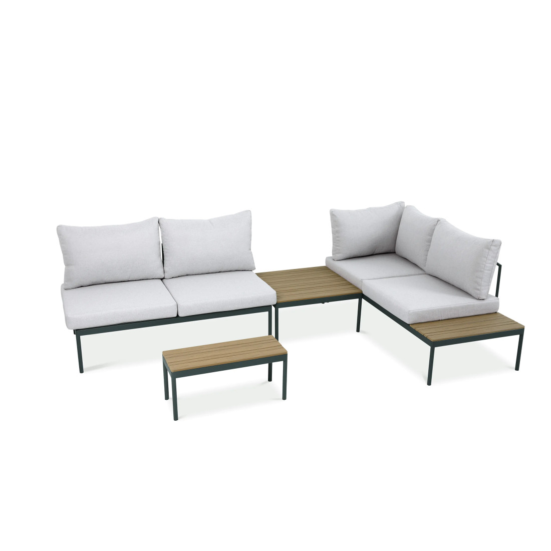 FREEMONT CORNER SOFA LIGHT GREY NEW