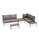 FREEMONT CORNER SOFA DARK GREY NEW