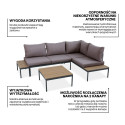 FREEMONT CORNER SOFA DARK GREY NEW