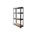 METAL SHELF 150x70x30CM BLACK