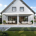 DELUXE WALL 3.6x7.2 PERGOLA TARASOWA WHITE