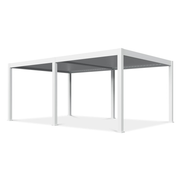 DELUXE PRO AUTOMATIC+LED 4x6 PERGOLA TARASOWA WHITE