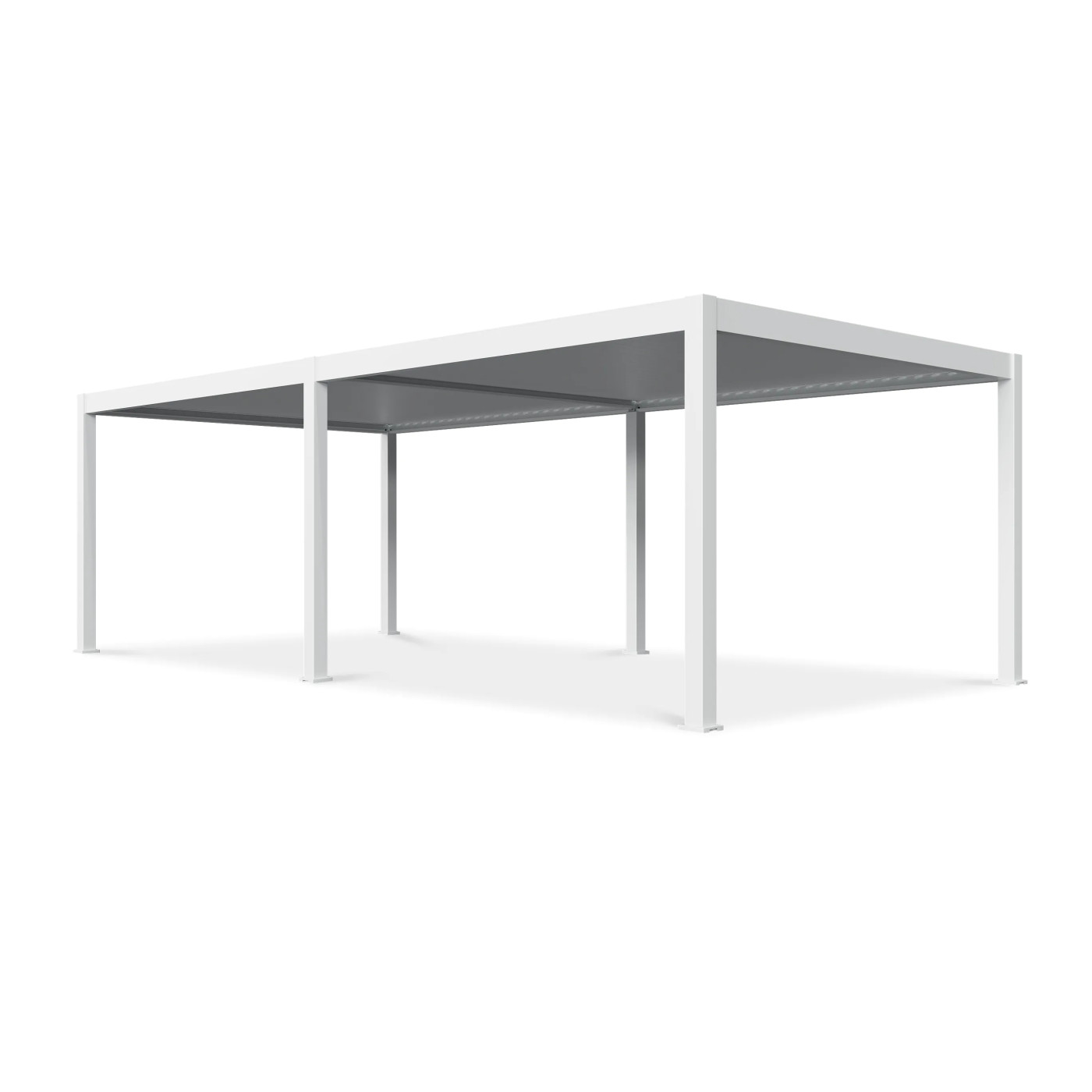 DELUXE PRO AUTOMATIC+LED 4x8 PERGOLA TARASOWA WHITE