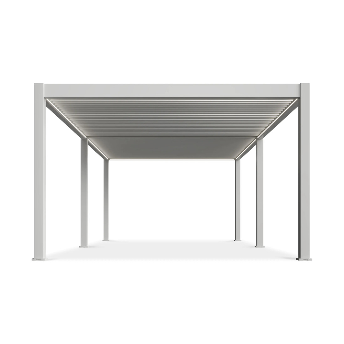 DELUXE PRO AUTOMATIC+LED 4x8 PERGOLA TARASOWA WHITE