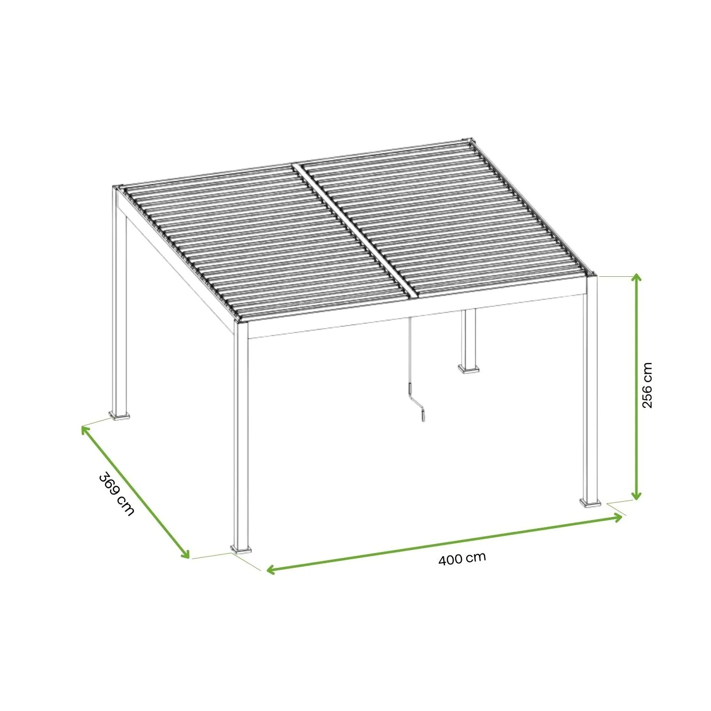 ELEGANCE DUO 3.6x4 PERGOLA TARASOWA WHITE