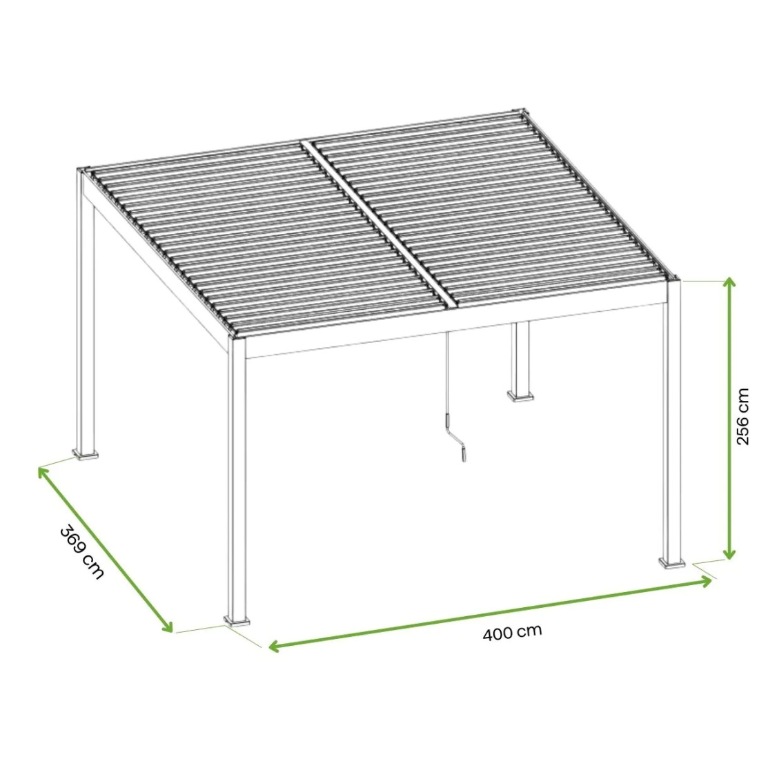 ELEGANCE DUO 3.6x4 PERGOLA TARASOWA WHITE
