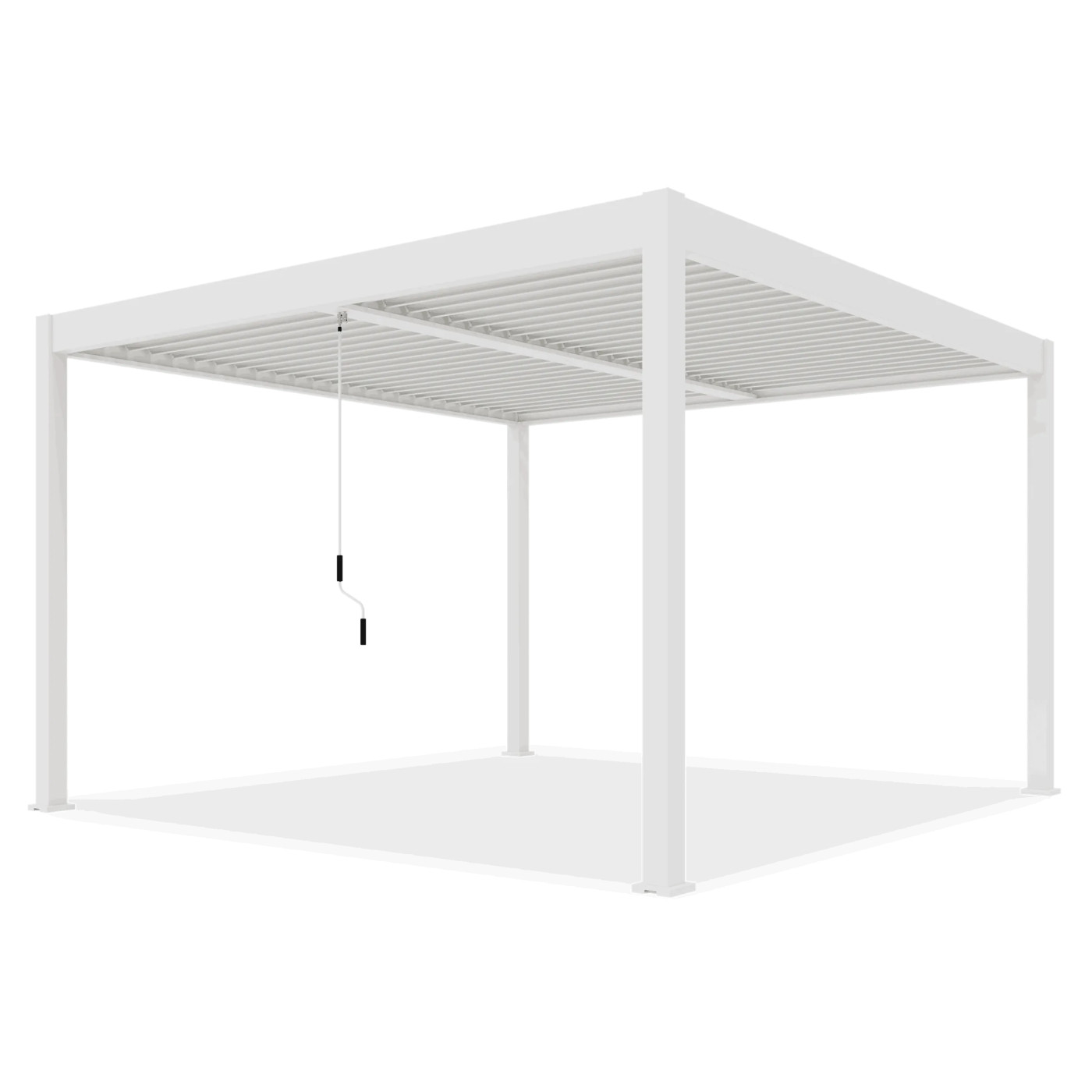 ELEGANCE DUO 4x4 PERGOLA TARASOWA WHITE