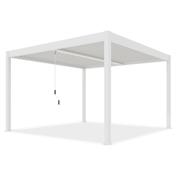 ELEGANCE DUO 4x4 PERGOLA TARASOWA WHITE
