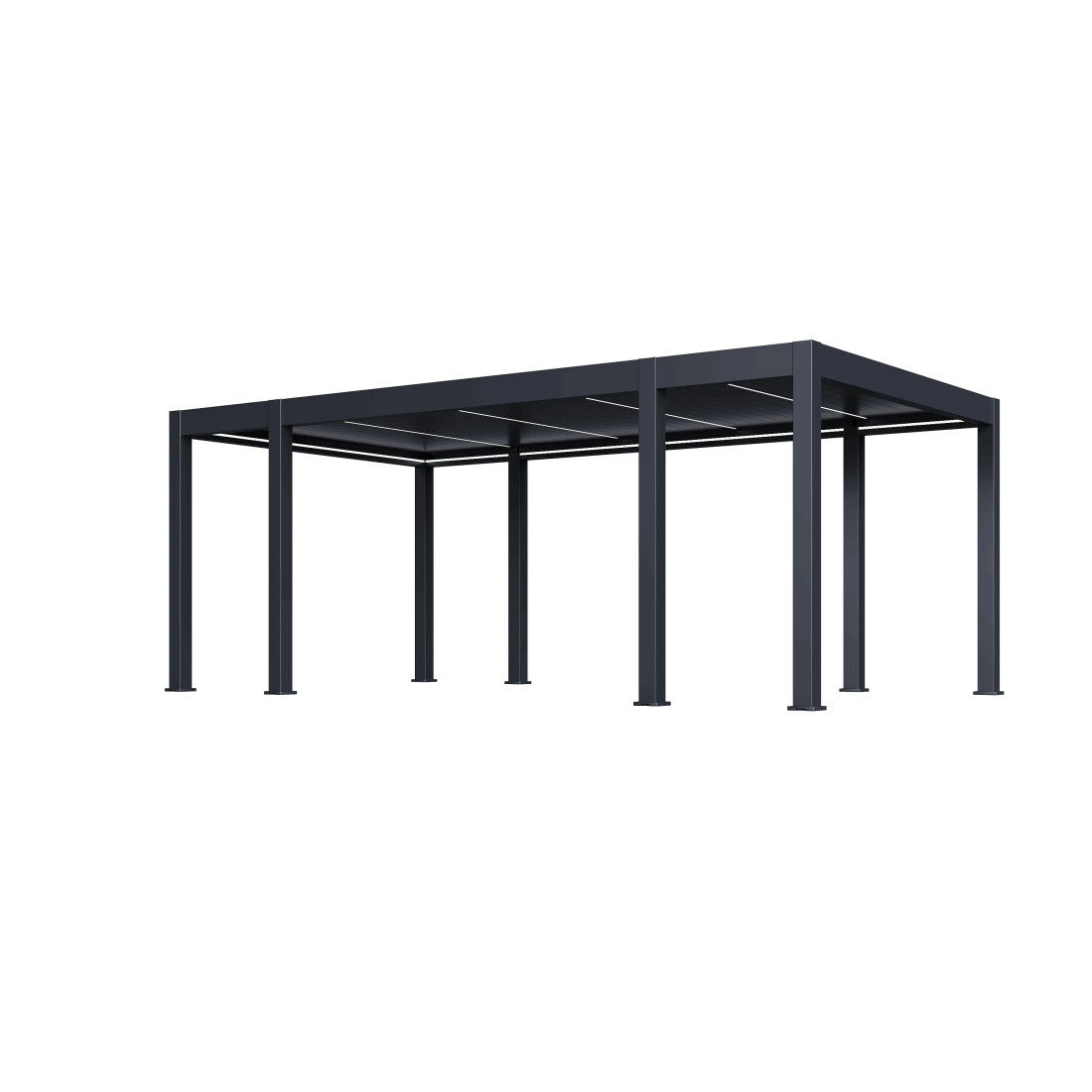 REFERENCE AUTOMATIC+LED 3.6x6.57 PERGOLA TARASOWA ANTHRACITE