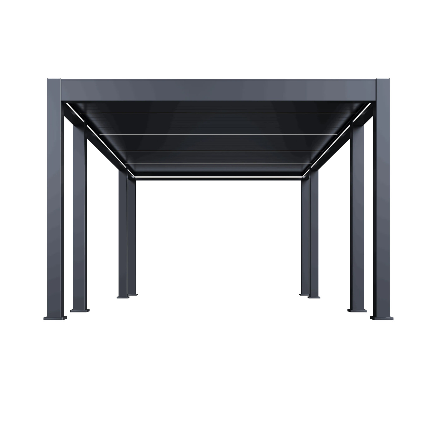 REFERENCE AUTOMATIC+LED 3.6x6.57 PERGOLA TARASOWA ANTHRACITE