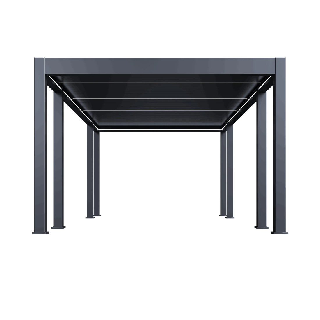 REFERENCE AUTOMATIC+LED 3.6x6.57 PERGOLA TARASOWA ANTHRACITE