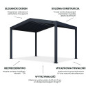 SUMMIT 4x3 PERGOLA TARASOWA ANTHRACITE