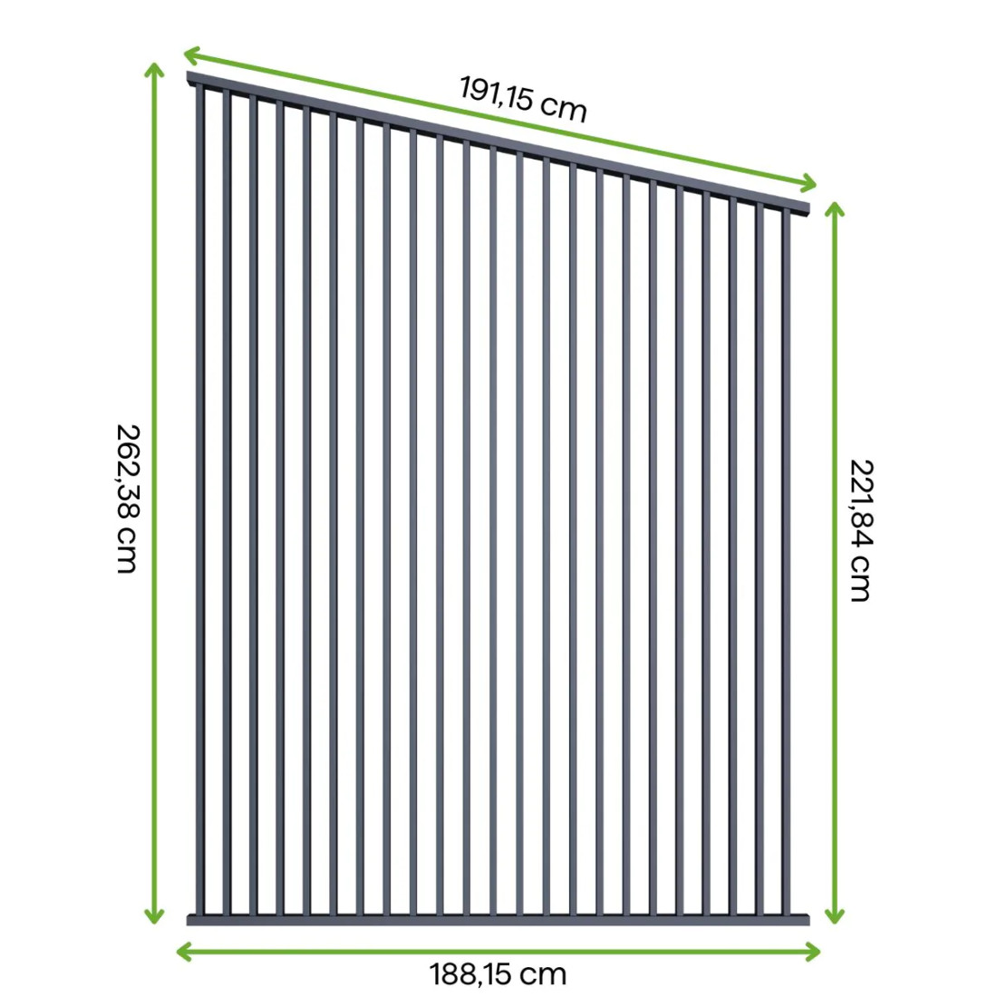 SUMMIT VERTICAL BLIND PANEL 1.88M ANTHRACITE