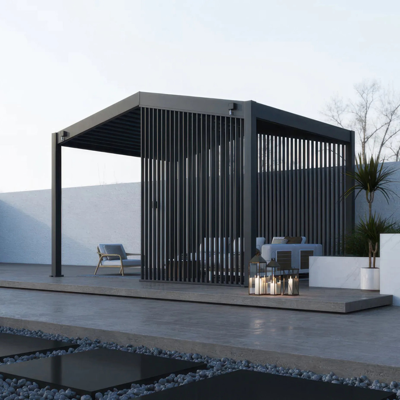 SUMMIT VERTICAL BLIND PANEL 1.88M ANTHRACITE