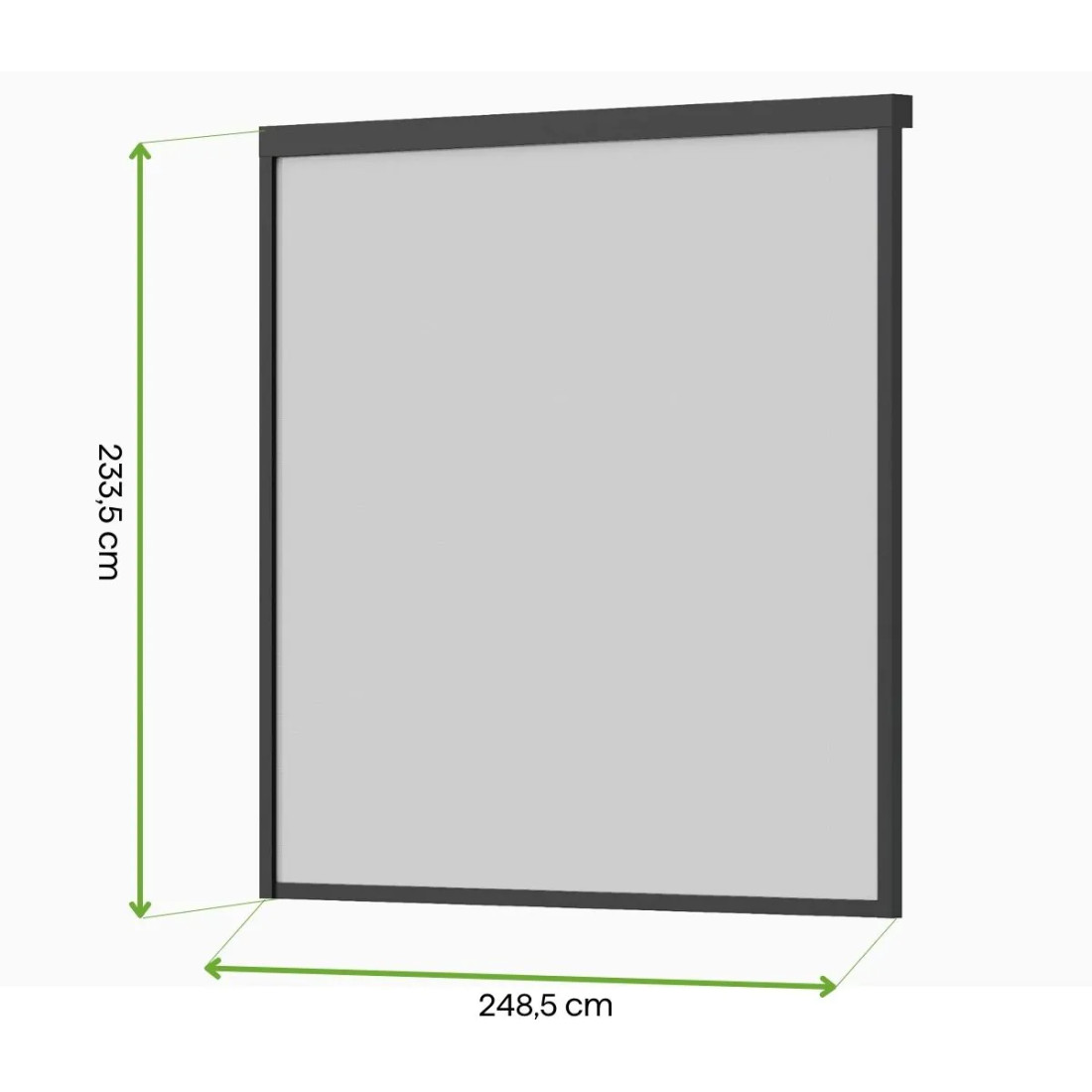 ELEGANCE/DELUXE/FUSION MANUAL ROLLER BLIND 2.65M ANTHRACITE