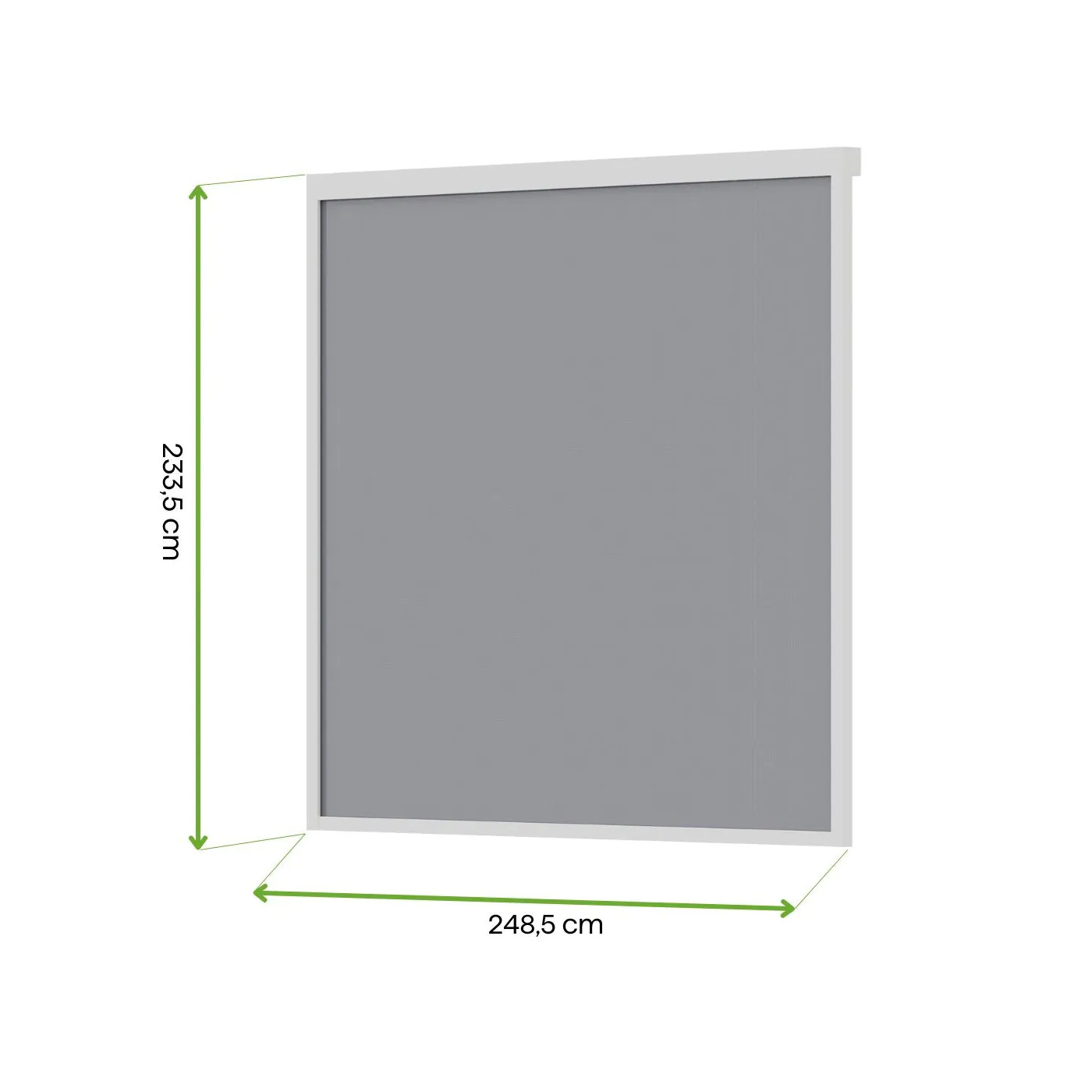 ELEGANCE/DELUXE/FUSION MANUAL DROP-DOWN BLIND 2.65M WHITE