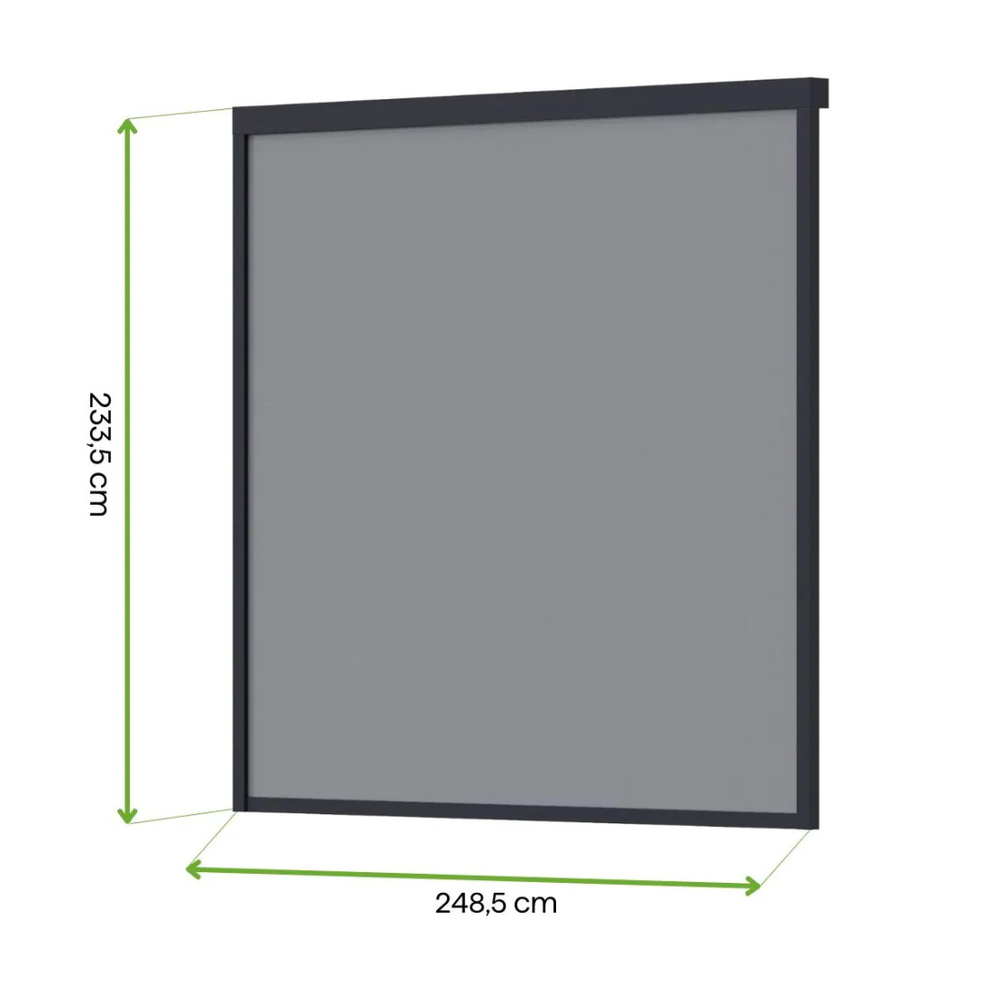 ELEGANCE/DELUXE/FUSION AUTOMATIC DROP-DOWN BLIND 2.65M ANTHRACITE