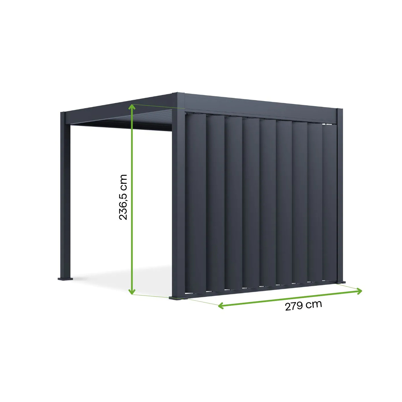 ELEGANCE/DELUXE/FUSION ŚCIANA PANELOWA REGULOWANA 3.0M ANTHRACITE