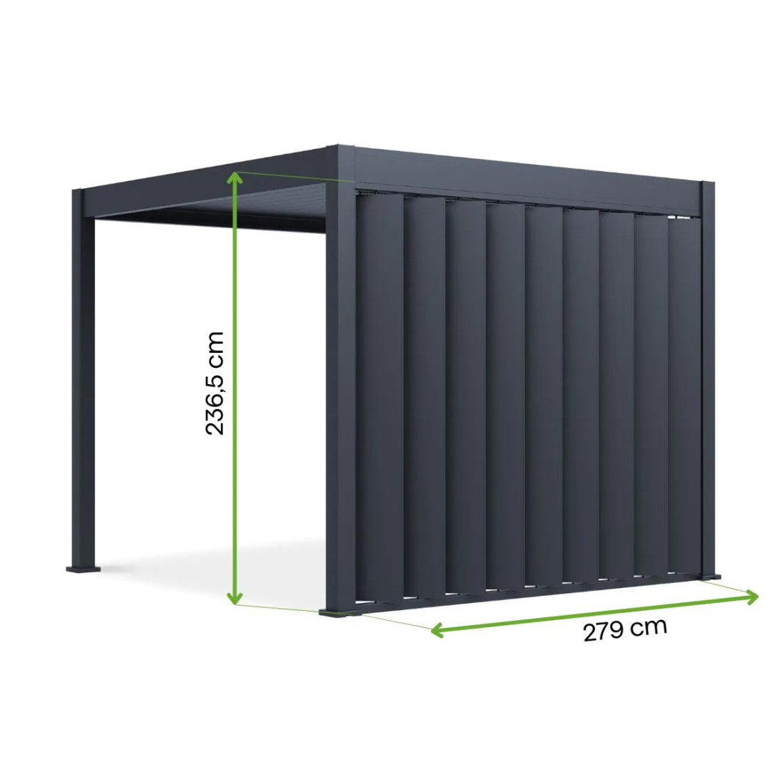 ELEGANCE/DELUXE/FUSION ŚCIANA PANELOWA REGULOWANA 3.0M ANTHRACITE