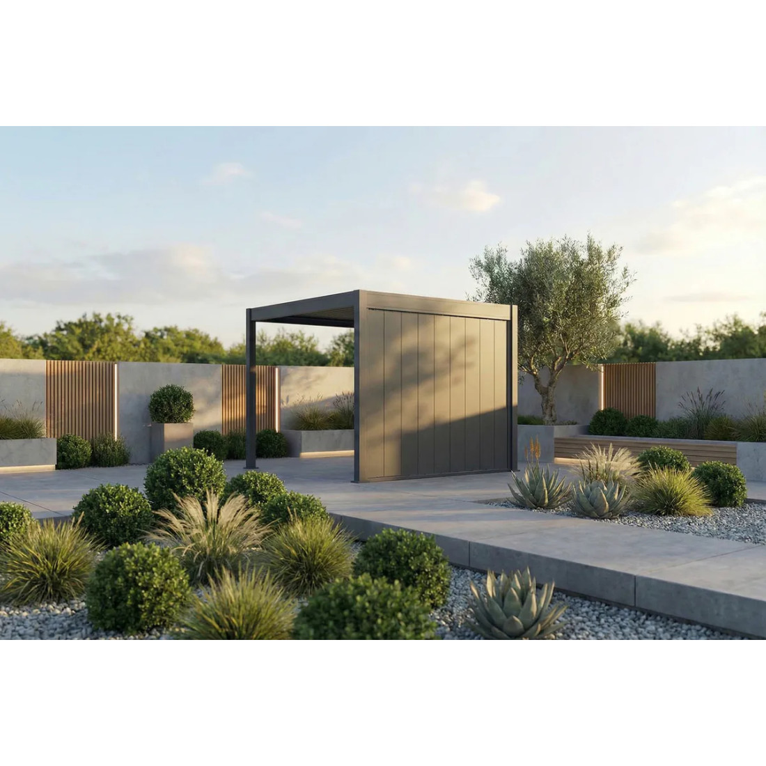 ELEGANCE/DELUXE/FUSION ŚCIANA PANELOWA REGULOWANA 3.6M ANTHRACITE