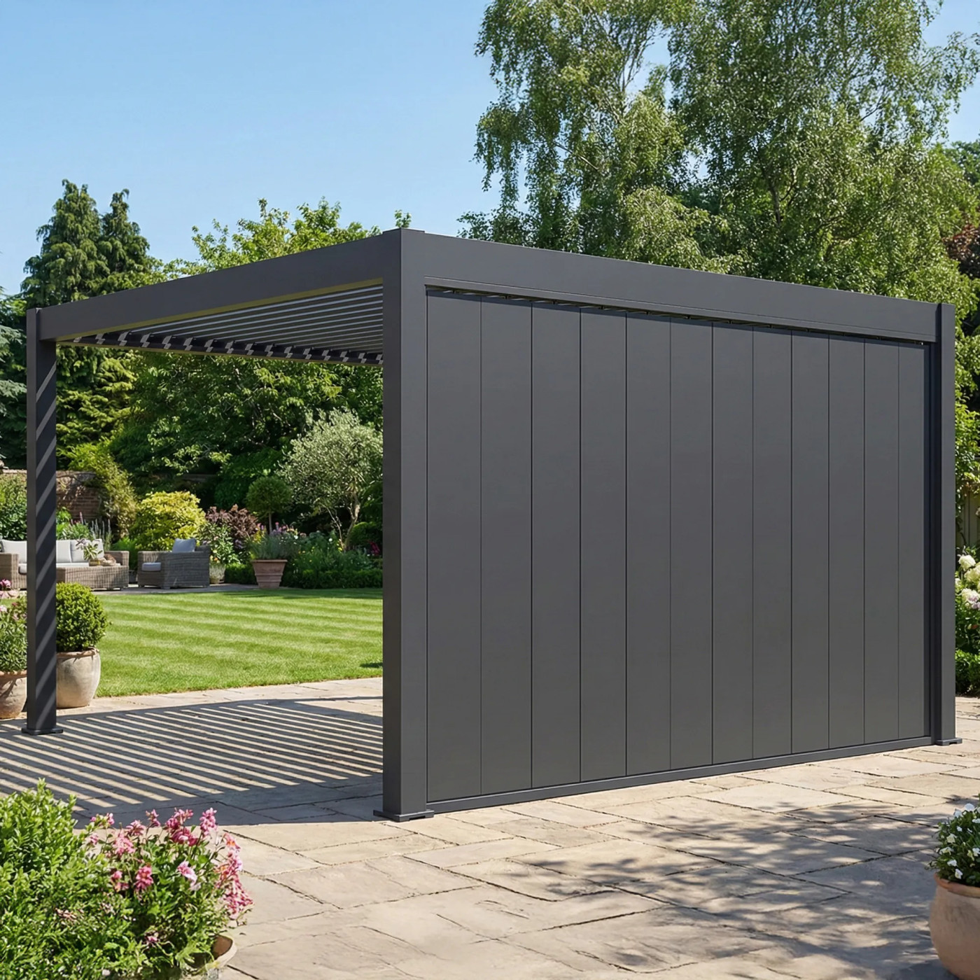 ELEGANCE/DELUXE/FUSION ŚCIANA PANELOWA REGULOWANA 4.0M ANTHRACITE