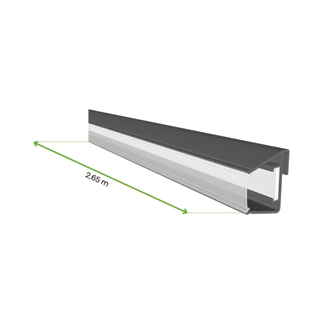 LED LIGHTING 2.65M x2 ANTHRACITE