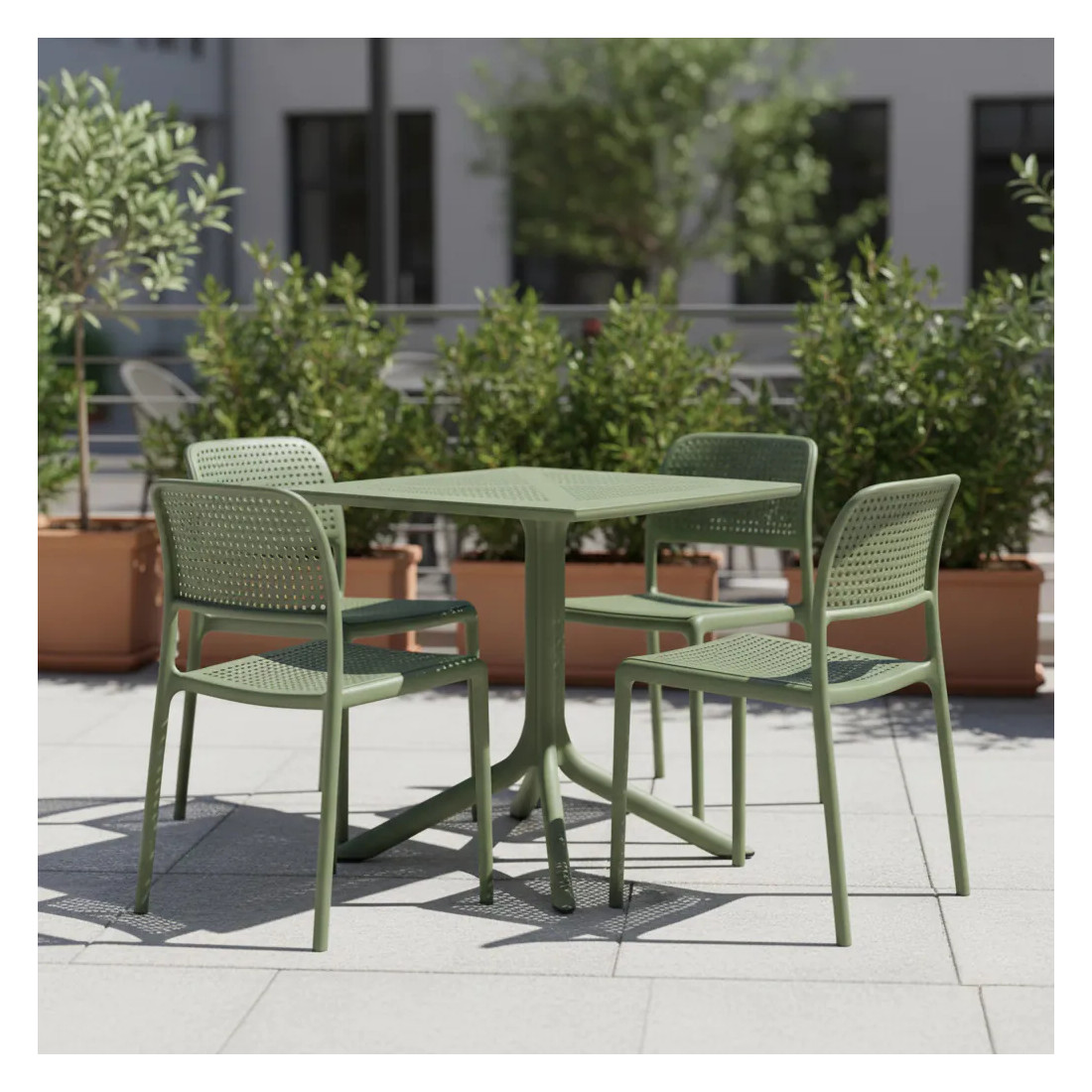 BORA BISTROT/CLIP 70 4+1 AGAVE SET